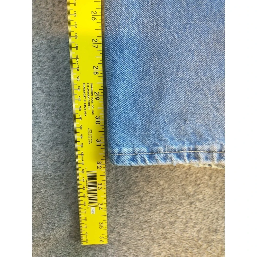 Wrangler Hero Authentic Mens Light Wash Straight Leg Jean 96501DS 34x32 USA Made